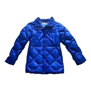 COLUMBIA-GIRLS BLUE DOWN FILLED PUFFER JACKET-SIZE  MEDIUM (10-12)